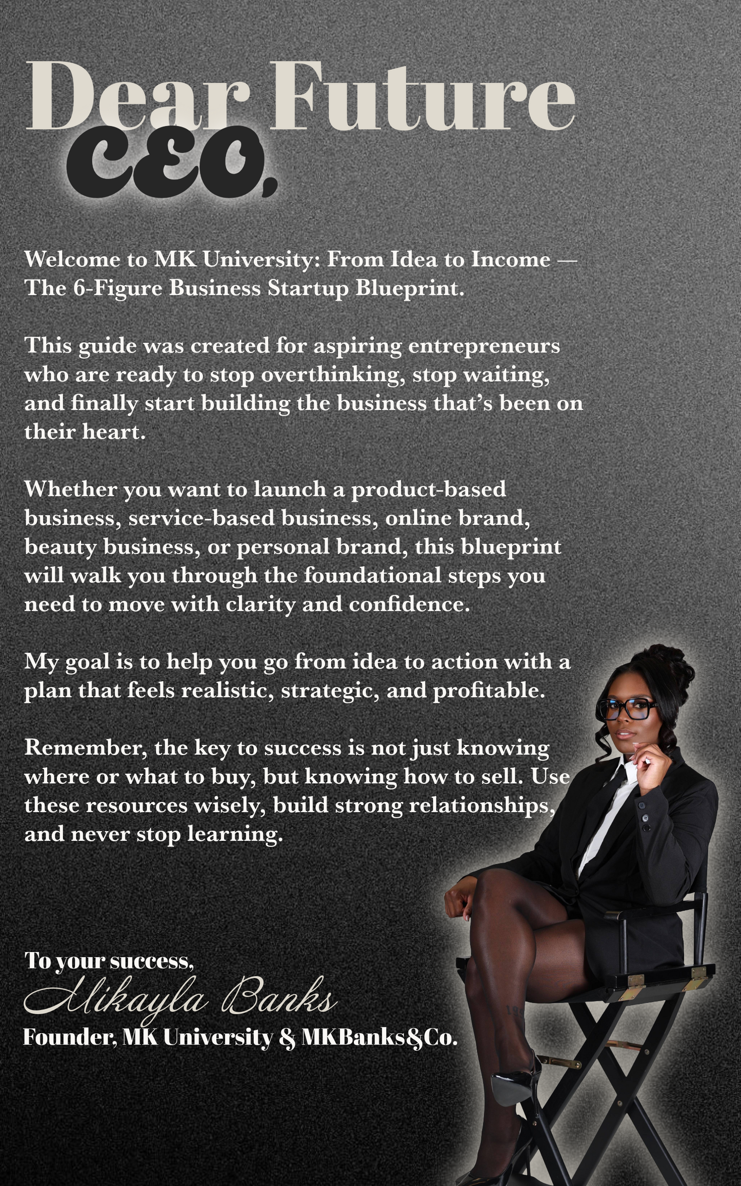MK University: From Idea to Income — The 6-Figure Business Startup Blueprint